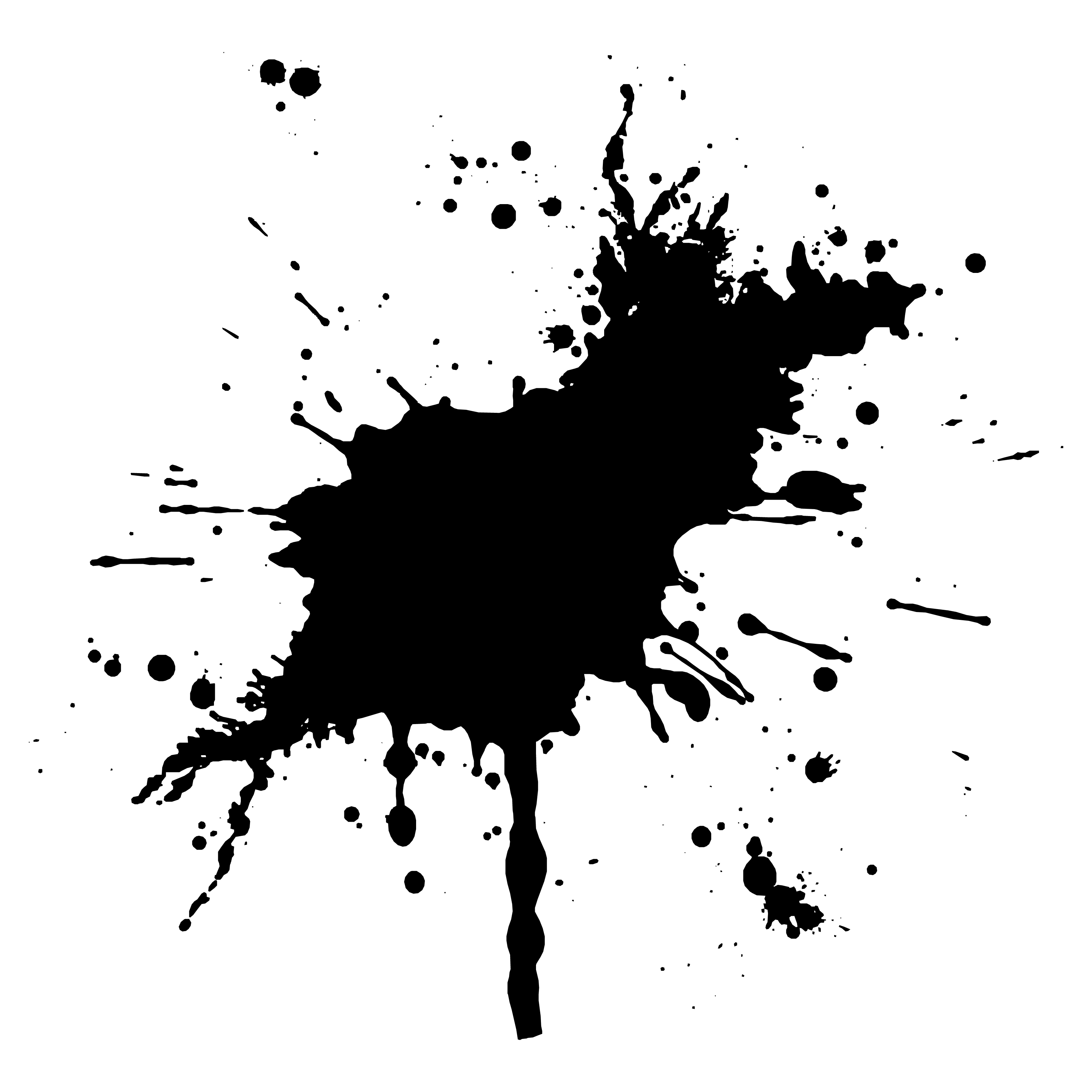Ink blot decoration